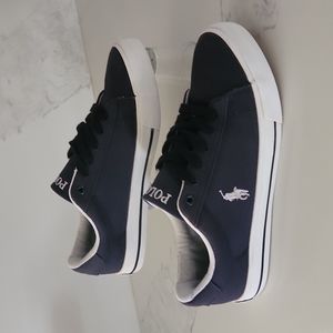 POLO Ralph Lauren Navy Blue Sneakers Size 6 1/2 Men's